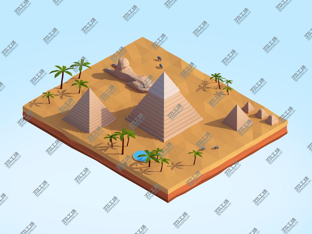 images/goods_img/2021040232/Polygonia Landmarks Low Poly Bundle model/5.jpg